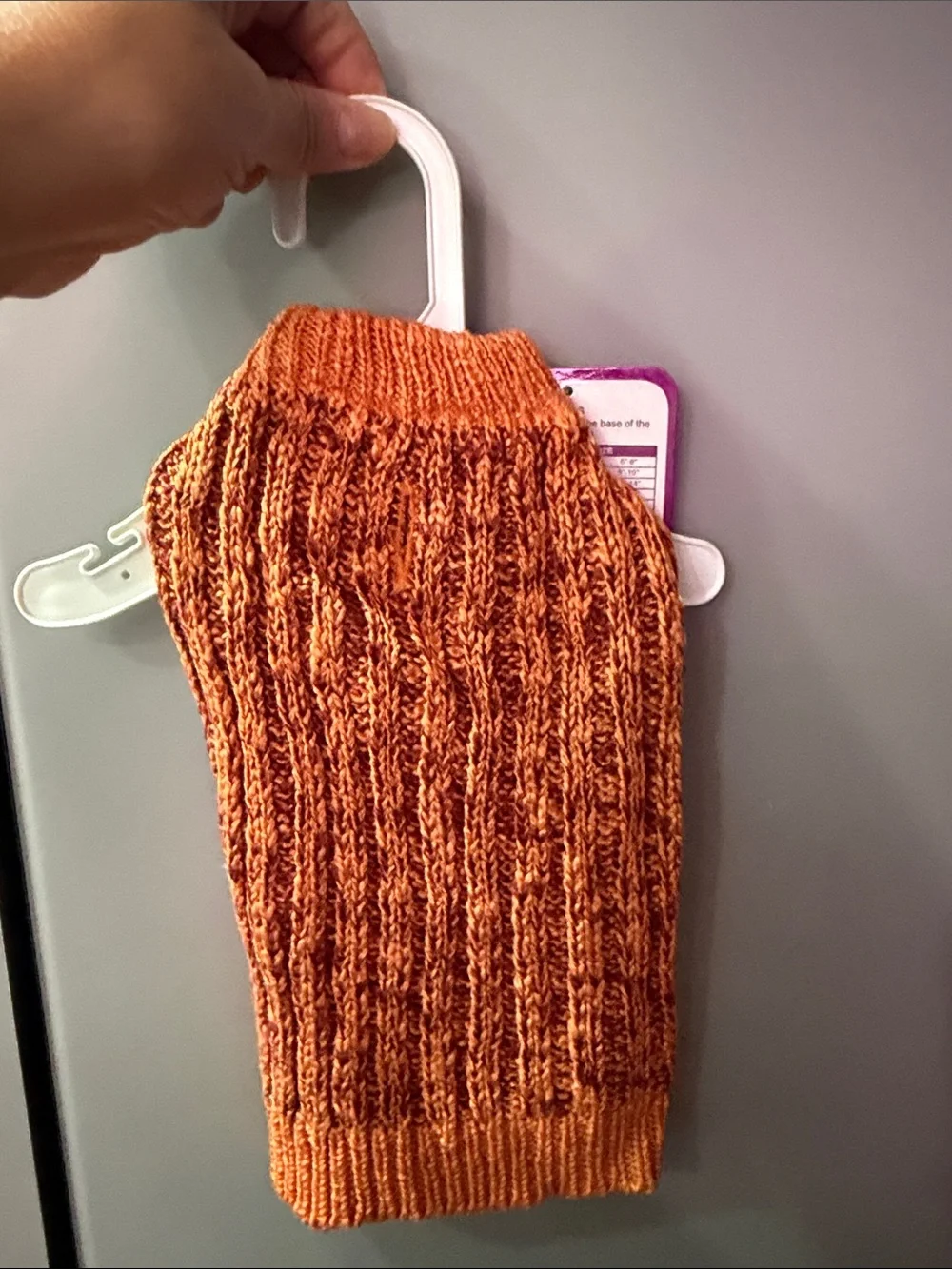 Fashion Pet Orange Knit Dog Sweater